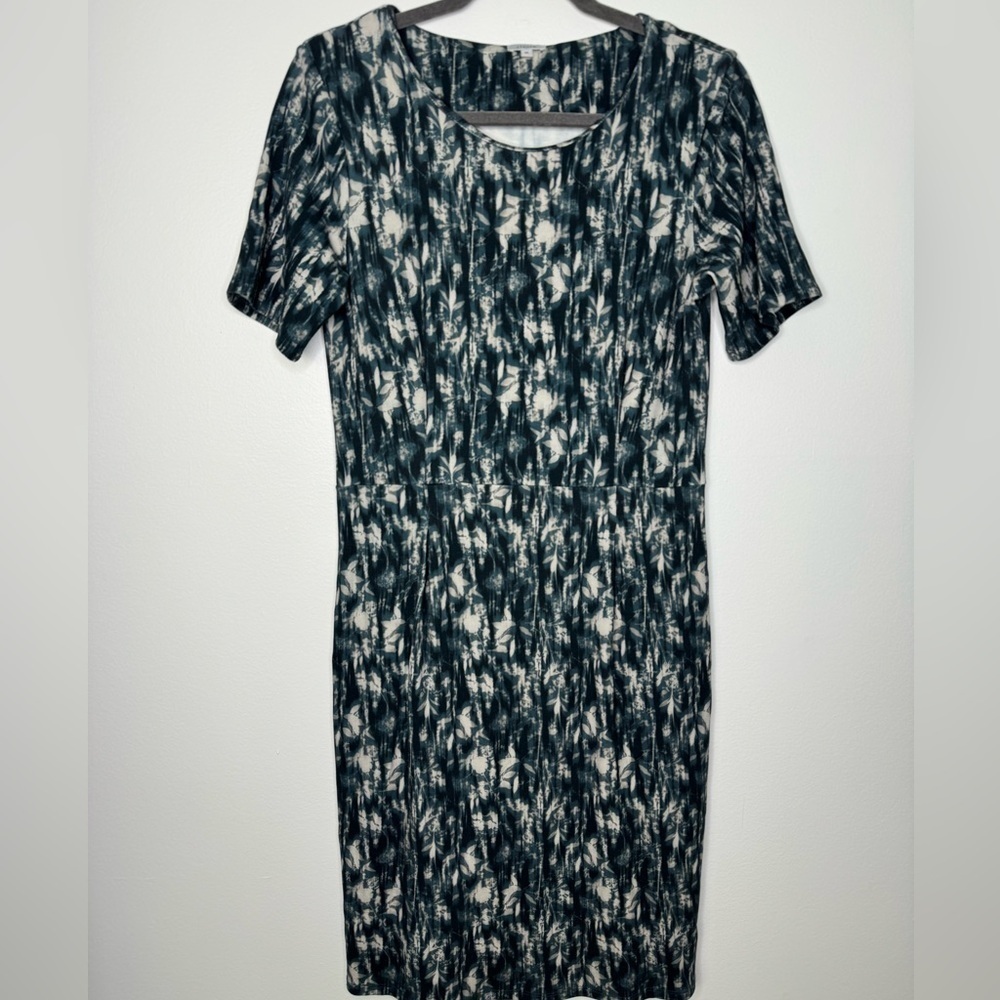 Jigsaw abstract viscose dress size medium
